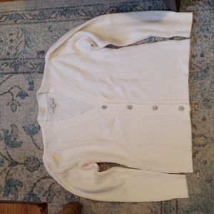 Ann Taylor loft medium off white cardigan